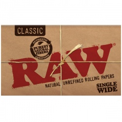 RAW Classic Single Wide Double Packs Standard Size Rolling Papers